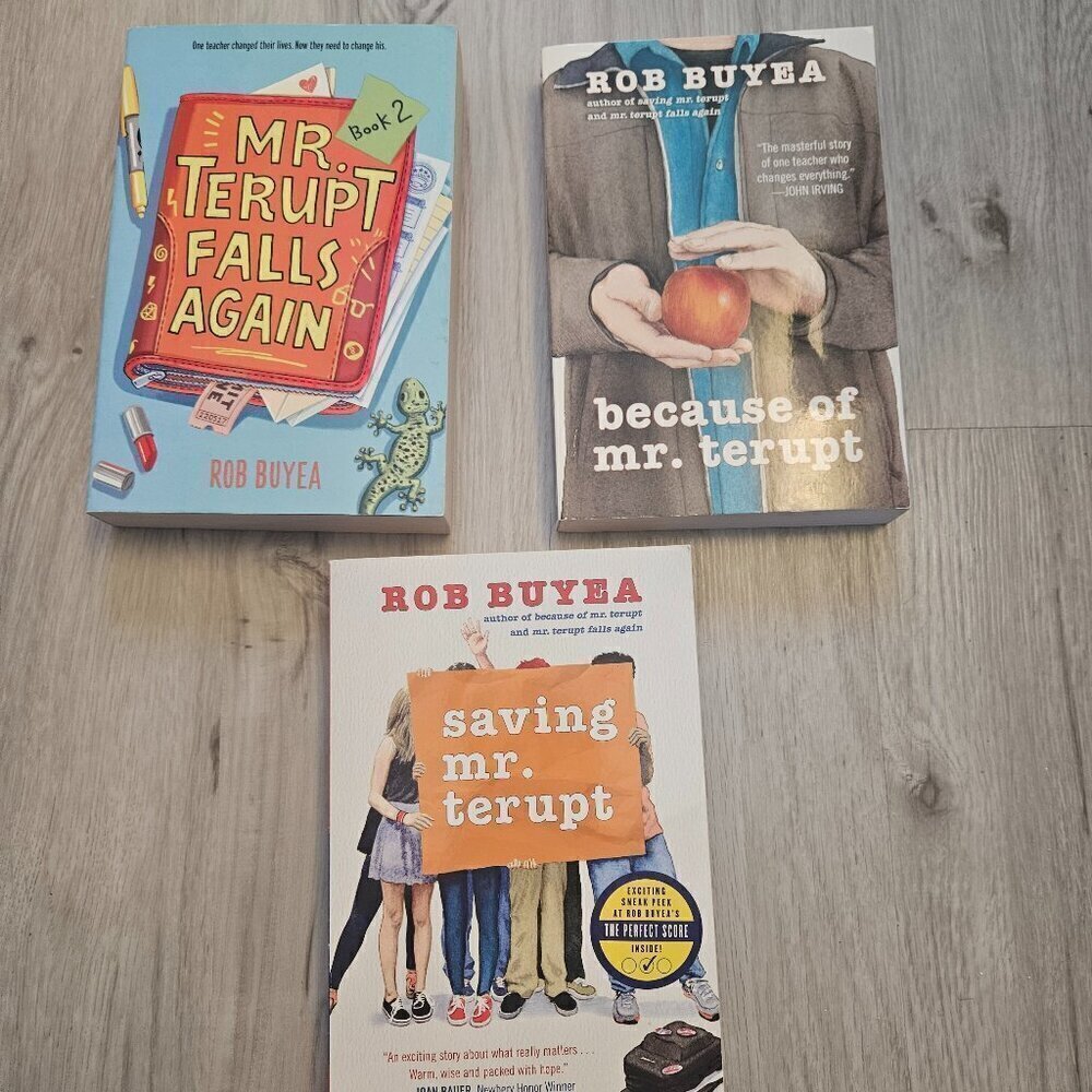 Mr. Terupt (paperback) Book Lot - by Rob Buyea